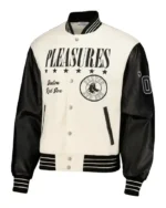 MLB Boston Red Sox Pleasures Varsity Jacket | Trendy Leather Jackets
