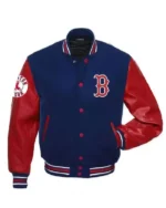 MLB Boston Red Sox Red and Blue varsity Jacket | Trendy Leather Jackets