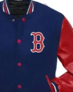 MLB Boston Red Sox Red and Blue varsity Jacket | Trendy Leather Jackets