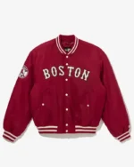 MLB Boston Red Sox Red Cooperstown Satin Jacket | Trendy Leather Jackets
