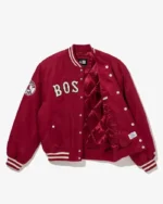 MLB Boston Red Sox Red Cooperstown Satin Jacket | Trendy Leather Jackets
