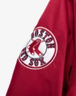 MLB Boston Red Sox Red Cooperstown Satin Jacket | Trendy Leather Jackets