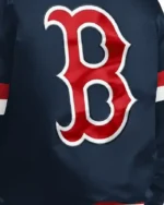 MLB Boston Red Sox Starter Home Game Satin Varsity Jacket | Trendy Leather Jackets