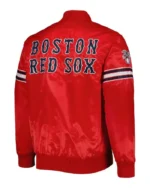 MLB Boston Red Sox Starter Satin Varsity Jacket | Trendy Leather Jackets