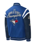 MLB Carl Banks Royal Toronto Blue Jays Title Holder Varsity Jacket | Trendy Leather Jackets