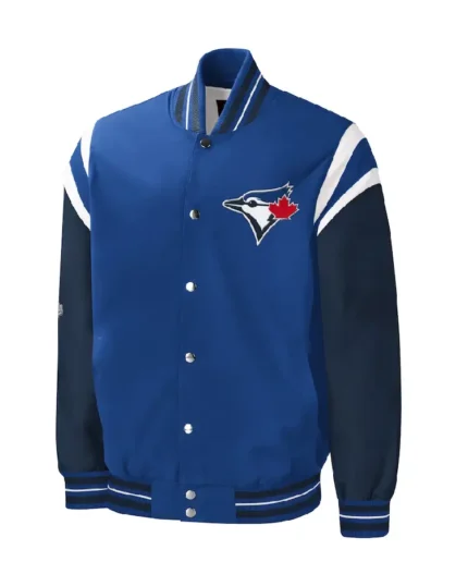 MLB Carl Banks Royal Toronto Blue Jays Title Holder Varsity Jacket | Trendy Leather Jackets