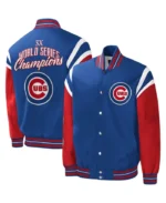 MLB Chicago Cubs G-III Sports Carl Banks Royal Varsity Jacket | Trendy Leather Jackets