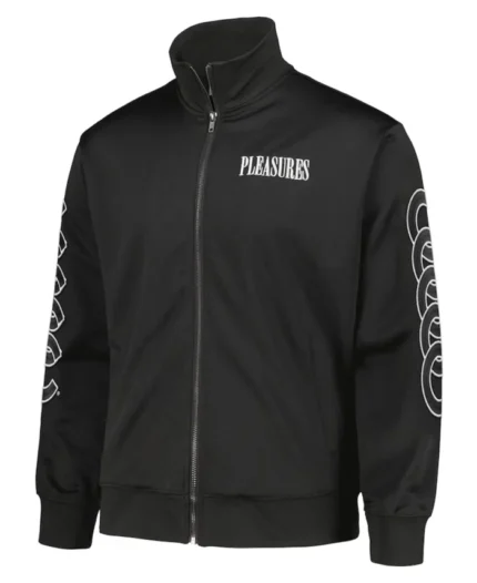 MLB Chicago Cubs Pleasures Pitcher Track Jacket | Trendy Leather Jackets