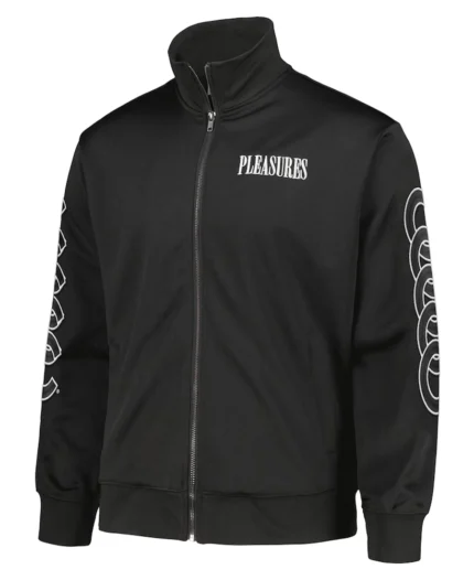 MLB Chicago Cubs Pleasures Pitcher Track Jacket | Trendy Leather Jackets
