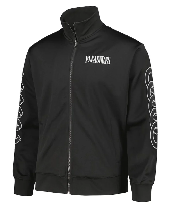 MLB Chicago Cubs Pleasures Pitcher Track Jacket | Trendy Leather Jackets
