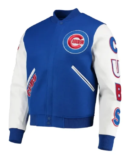 MLB Chicago Cubs Pro Standard White Varsity Jacket | Trendy Leather Jackets