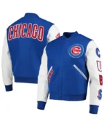 MLB Chicago Cubs Pro Standard White Varsity Jacket | Trendy Leather Jackets