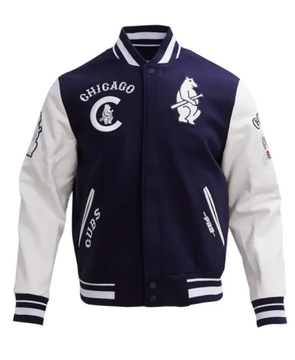 MLB Chicago Cubs Retro Varsity Jacket | Trendy Leather Jackets