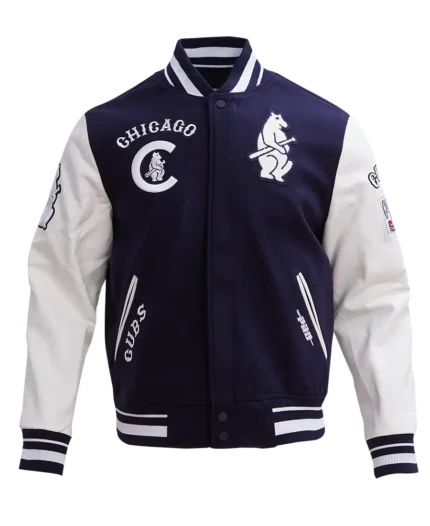 MLB Chicago Cubs Retro Varsity Jacket | Trendy Leather Jackets