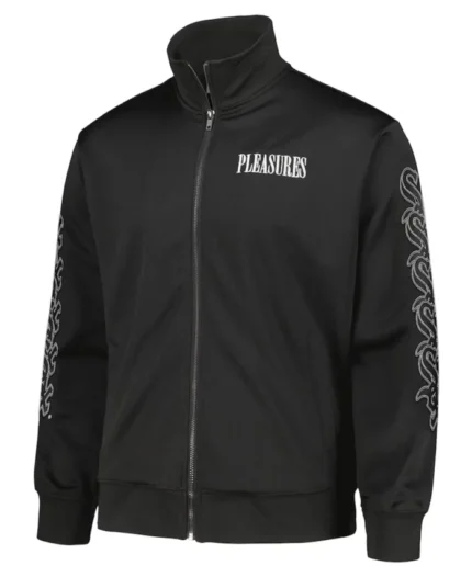 MLB Chicago White Sox Pleasures Pitcher Track Jacket | Trendy Leather Jackets