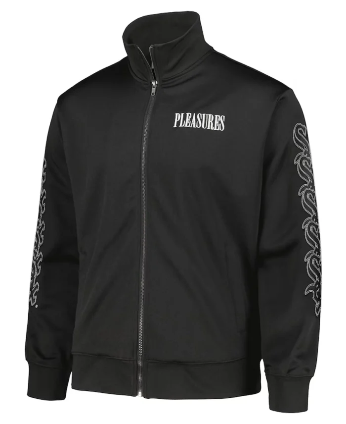 MLB Chicago White Sox Pleasures Pitcher Track Jacket | Trendy Leather Jackets