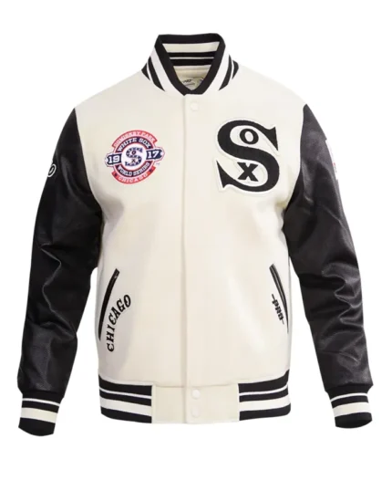 MLB Chicago White Sox Retro Classic Varsity Jacket | Trendy Leather Jackets