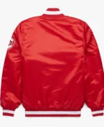 MLB Cincinnati Reds Red Satin Jacket | Trendy Leather Jackets