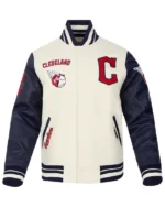 MLB Cleveland Guardians Retro Classic Wool Varsity Jackets | Trendy Leather Jackets