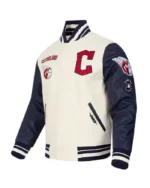 MLB Cleveland Guardians Retro Classic Wool Varsity Jackets | Trendy Leather Jackets
