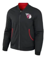 MLB Cleveland Guardians Reversible Darius Rucker Bomber Jacket | Trendy Leather Jackets