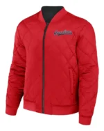 MLB Cleveland Guardians Reversible Darius Rucker Bomber Jacket | Trendy Leather Jackets