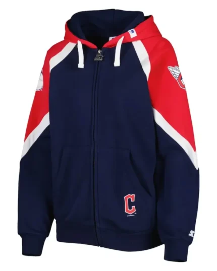 MLB Cleveland Guardians Starter Hail Mary Hoodie | Trendy Leather Jackets