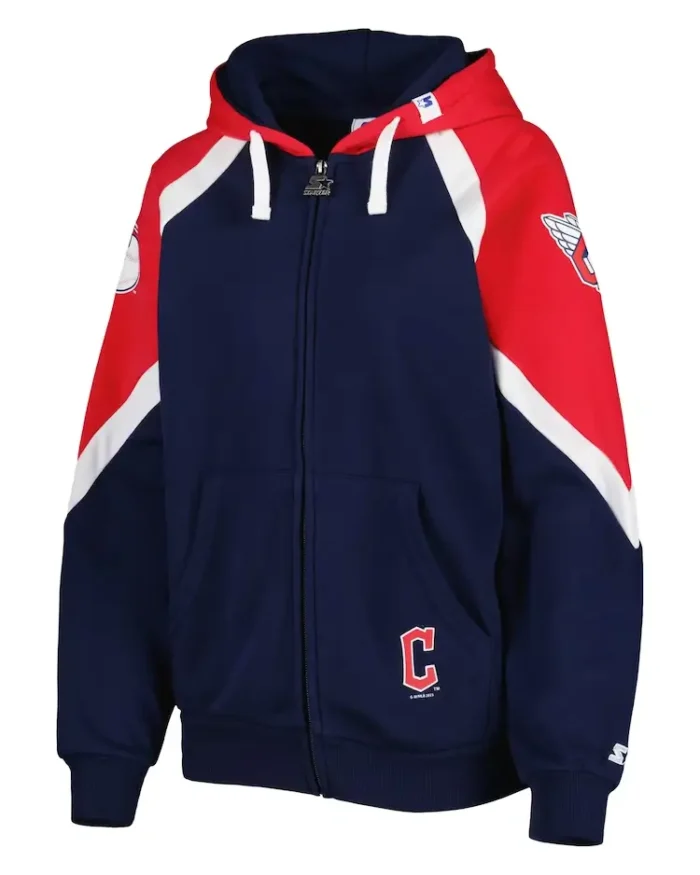 MLB Cleveland Guardians Starter Hail Mary Hoodie | Trendy Leather Jackets