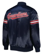MLB Cleveland Guardians Starter Satin Varsity Jacket | Trendy Leather Jackets