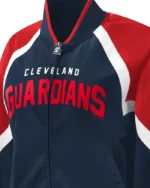 MLB Cleveland Guardians Touchdown Raglan Track Jacket | Trendy Leather Jackets