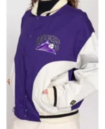 MLB Colorado Rockies Denim Varsity Jacket | Trendy Leather Jackets