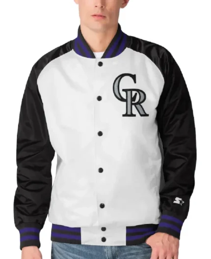MLB Colorado Rockies Starter Clean-Up Hitter Jacket | Trendy Leather Jackets