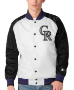 MLB Colorado Rockies Starter Clean-Up Hitter Jacket | Trendy Leather Jackets