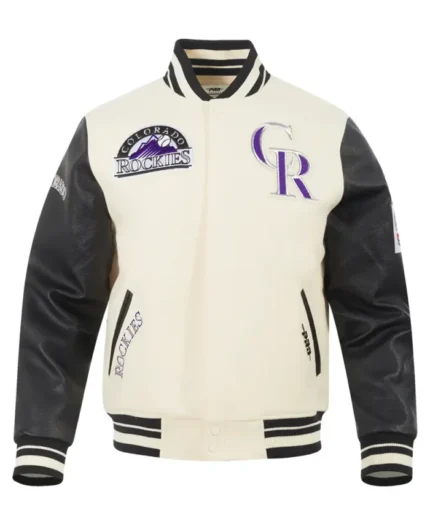 MLB Colorado Rookies Retro Varsity Jacket | Trendy Leather Jackets