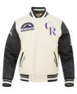 MLB Colorado Rookies Retro Varsity Jacket | Trendy Leather Jackets