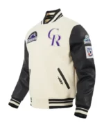 MLB Colorado Rookies Retro Varsity Jacket | Trendy Leather Jackets
