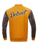 MLB Detriot Tigers Classic Varsity Jacket | Trendy Leather Jackets