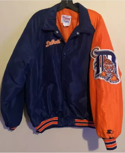 MLB Detroit Tigers 1990s Starter Diamond Dugout Jacket | Trendy Leather Jackets