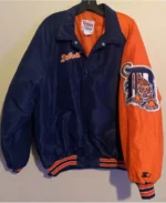MLB Detroit Tigers 1990s Starter Diamond Dugout Jacket | Trendy Leather Jackets