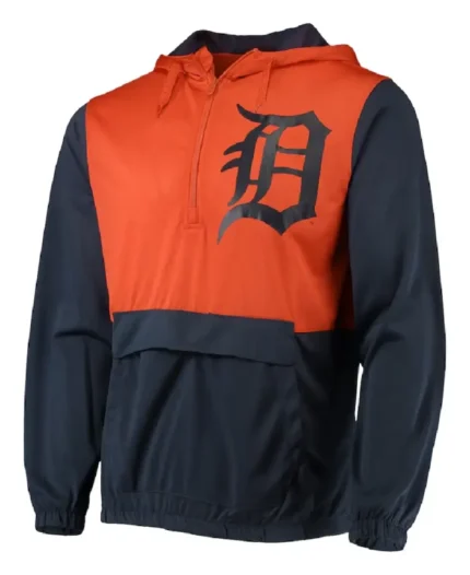 MLB Detroit Tigers Anorak Hoodie Jacket | Trendy Leather Jackets