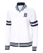 MLB Detroit Tigers G-III White Carl Banks Track Jacket | Trendy Leather Jackets