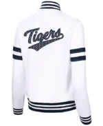 MLB Detroit Tigers G-III White Carl Banks Track Jacket | Trendy Leather Jackets