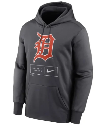 MLB Detroit Tigers Nike Anthracite Pullover Hoodie | Trendy Leather Jackets