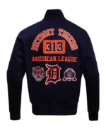MLB Detroit Tigers Pro Standard Area Code Twill Jacket | Trendy Leather Jackets
