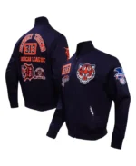 MLB Detroit Tigers Pro Standard Area Code Twill Jacket | Trendy Leather Jackets