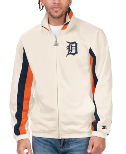 MLB Detroit Tigers Rebound Track Jacket | Trendy Leather Jackets