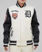 MLB Detroit Tigers Retro Classic Varsity Jacket | Trendy Leather Jackets