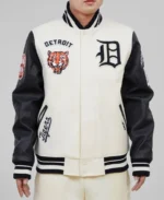 MLB Detroit Tigers Retro Classic Varsity Jacket | Trendy Leather Jackets