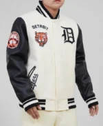 MLB Detroit Tigers Retro Classic Varsity Jacket | Trendy Leather Jackets