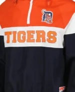 MLB Detroit Tigers Ripstop Raglan Windbreaker Hoodie Jacket | Trendy Leather Jackets
